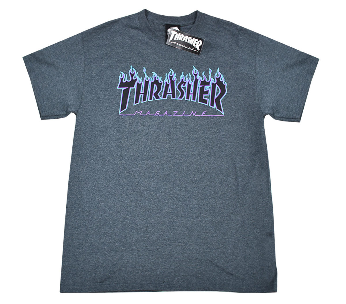 Camiseta Thrasher Flame Blue/purple
