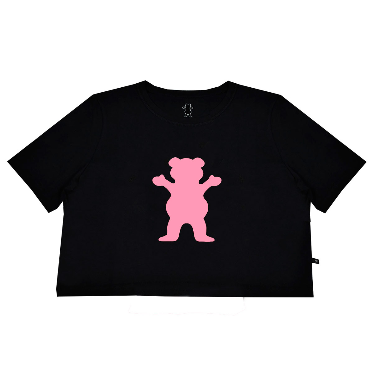 Cropped Grizzly Og Bear Black/pink