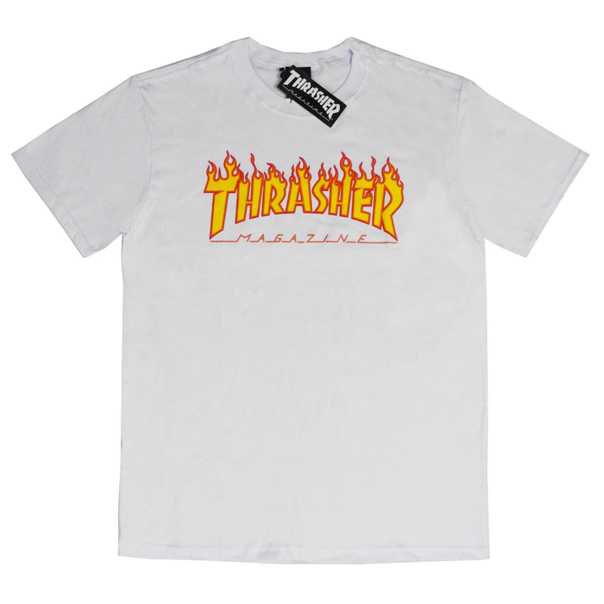 Camiseta Thrasher Flame White