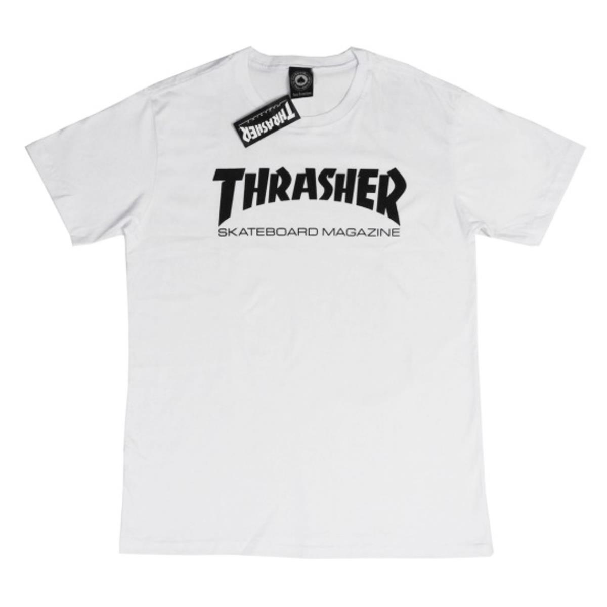 Camiseta Thrasher Skate Mag White