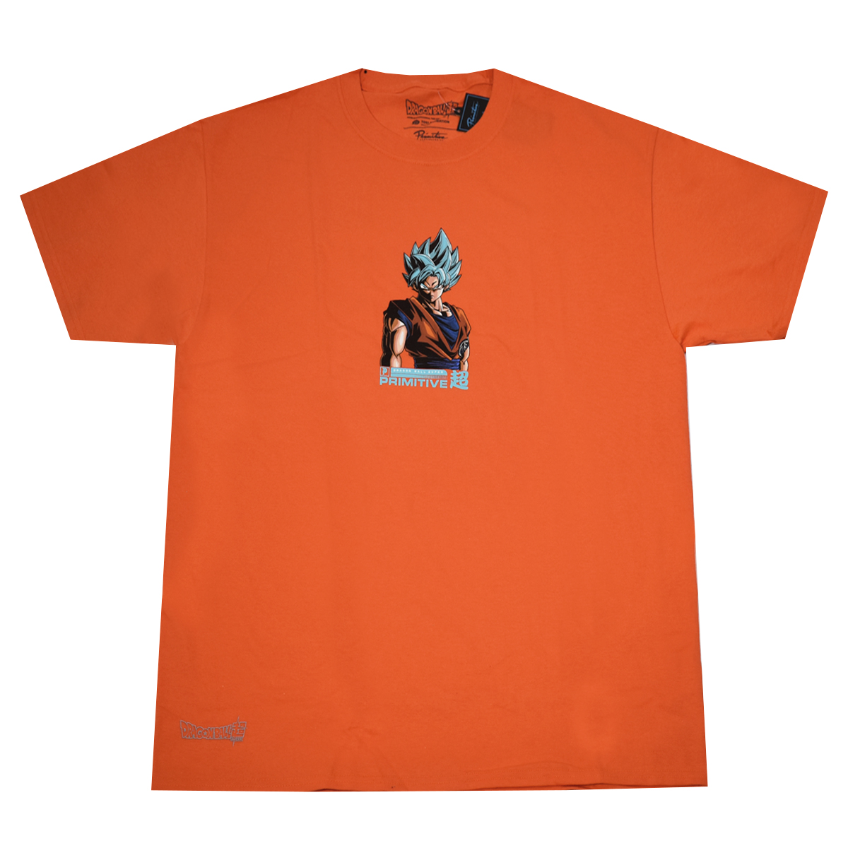 Camiseta Primitive x Dragon Ball Shadow Goku Orange