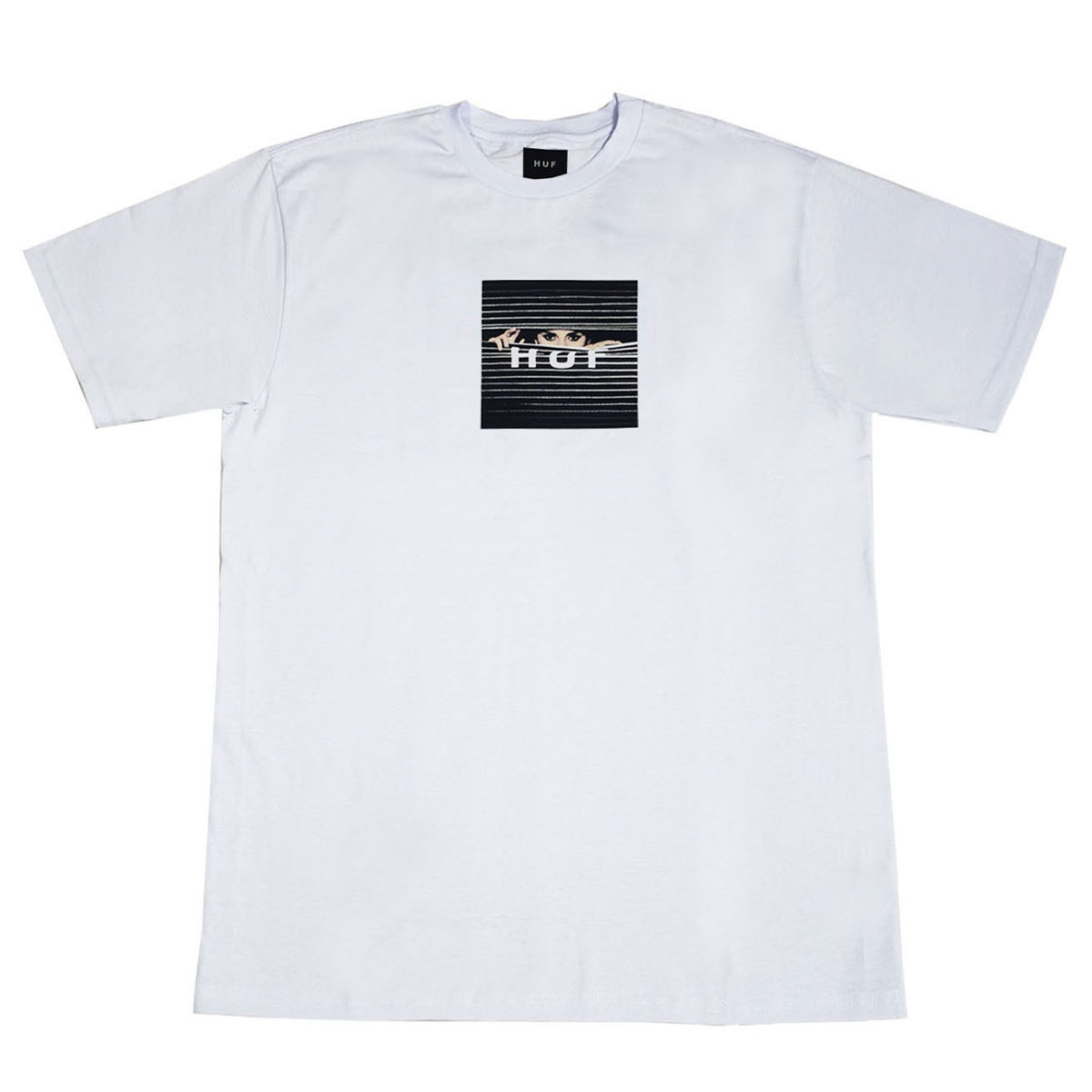 Camiseta Huf Voyeur Box Logo White
