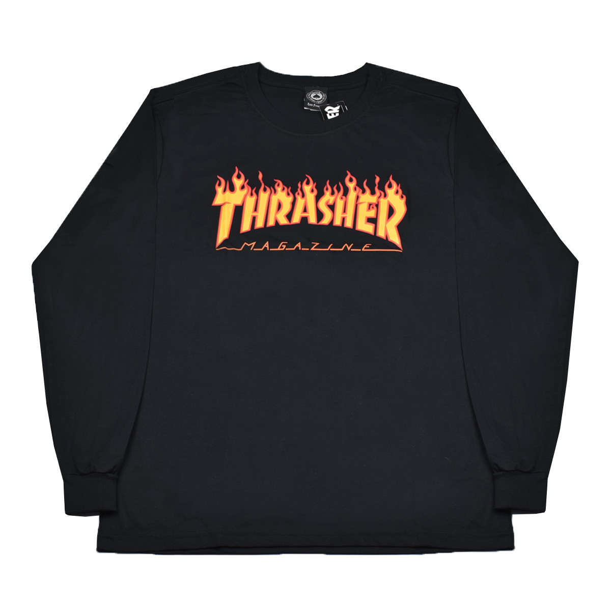 Camiseta Thrasher Flame Black Manga Longa