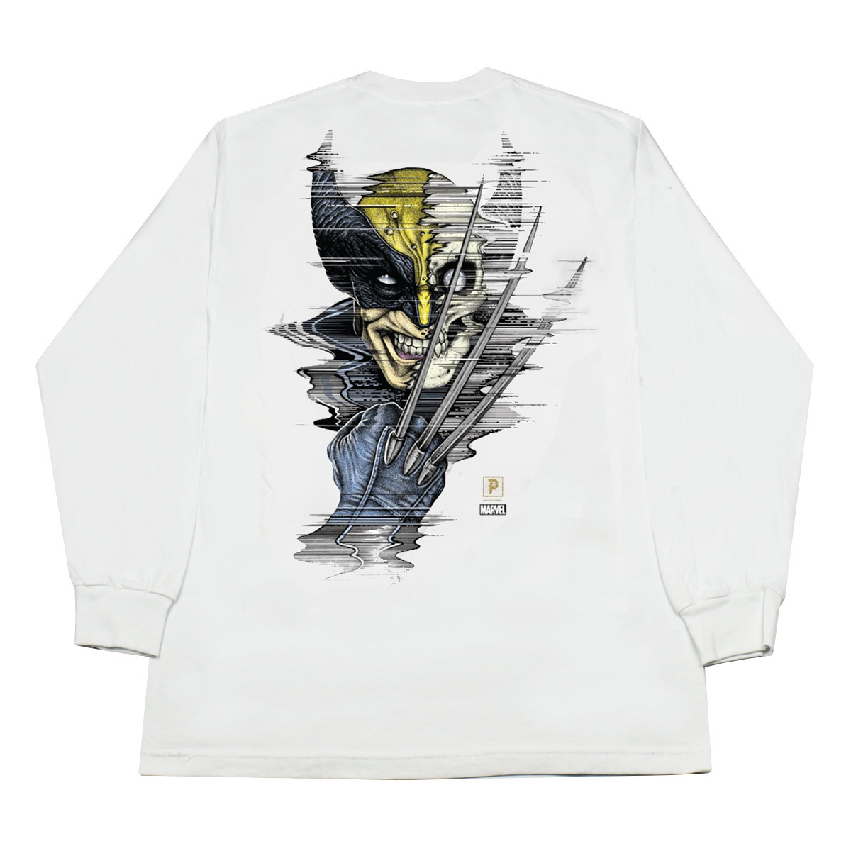 Camiseta Primitive X Marvel Wolverine LS White