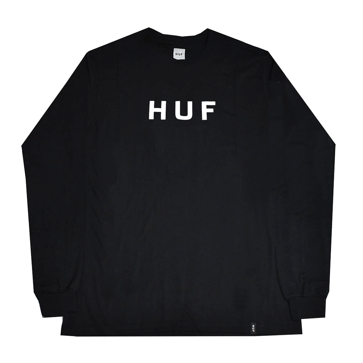 Camiseta Huf Essentials OG Logo Manga Longa Black