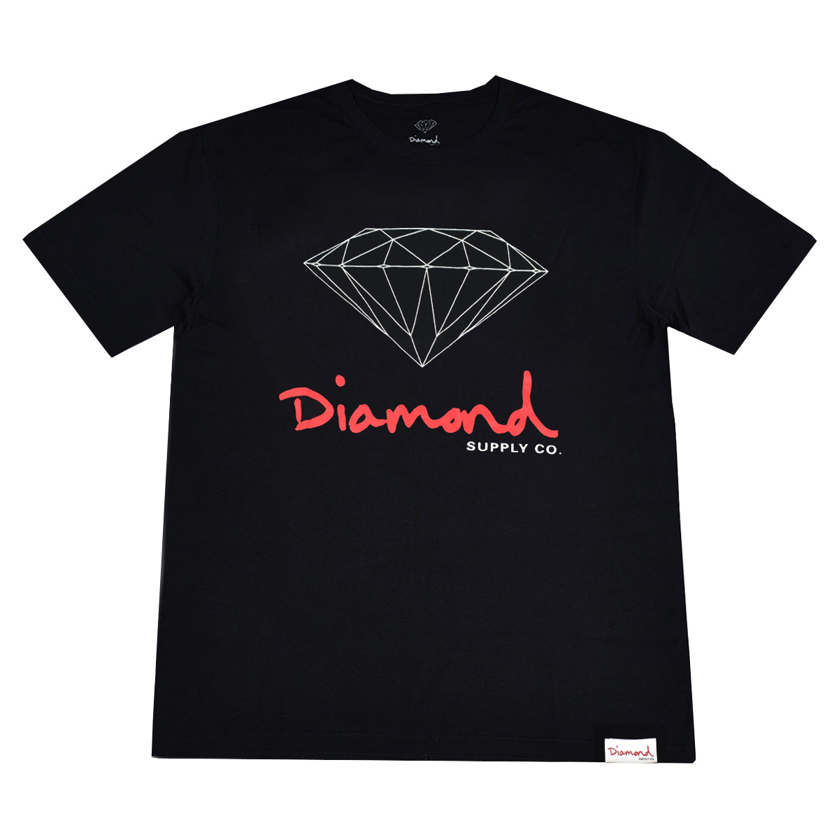 Camiseta Diamond OG Sign Black/Red