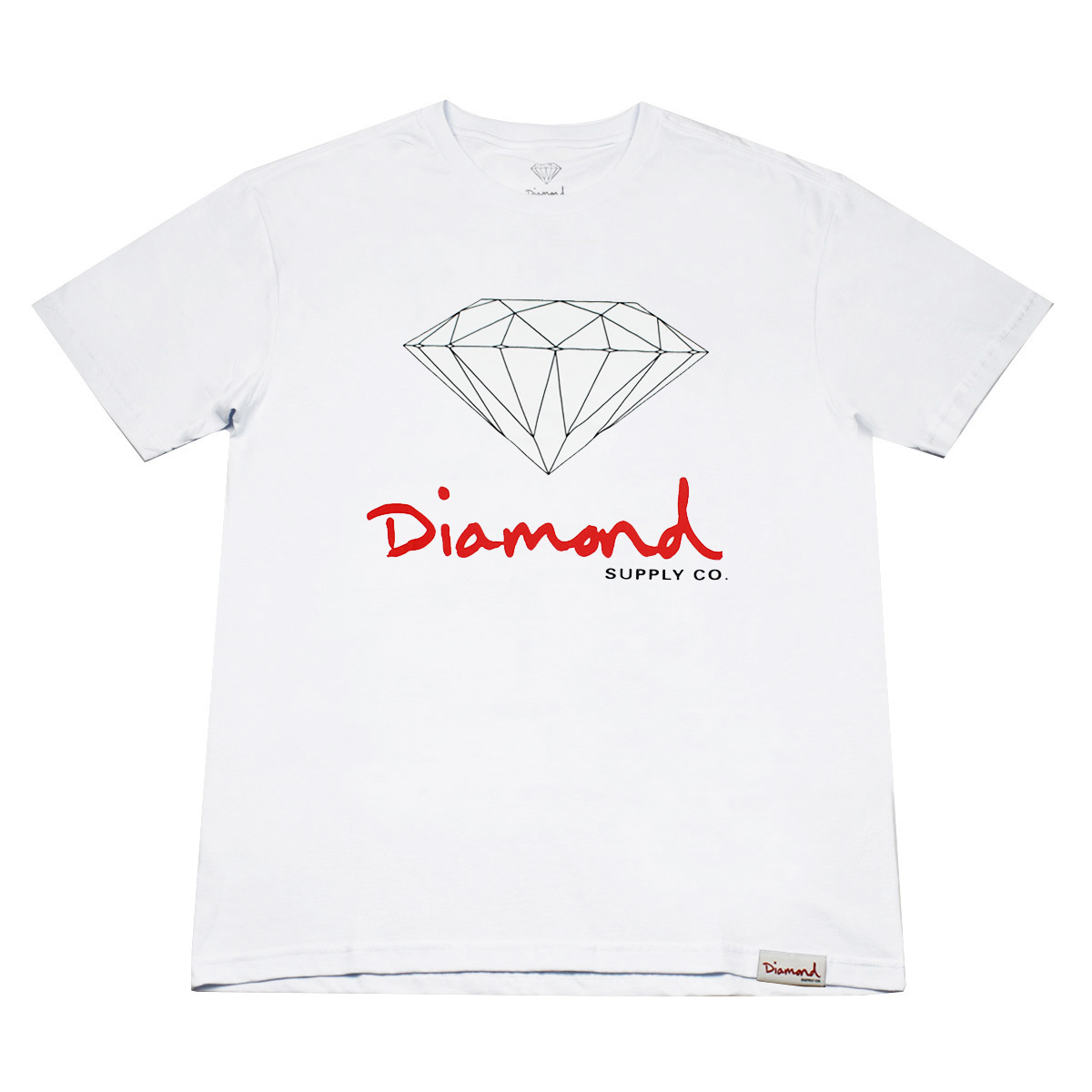Camiseta Diamond OG SIgn White/Red