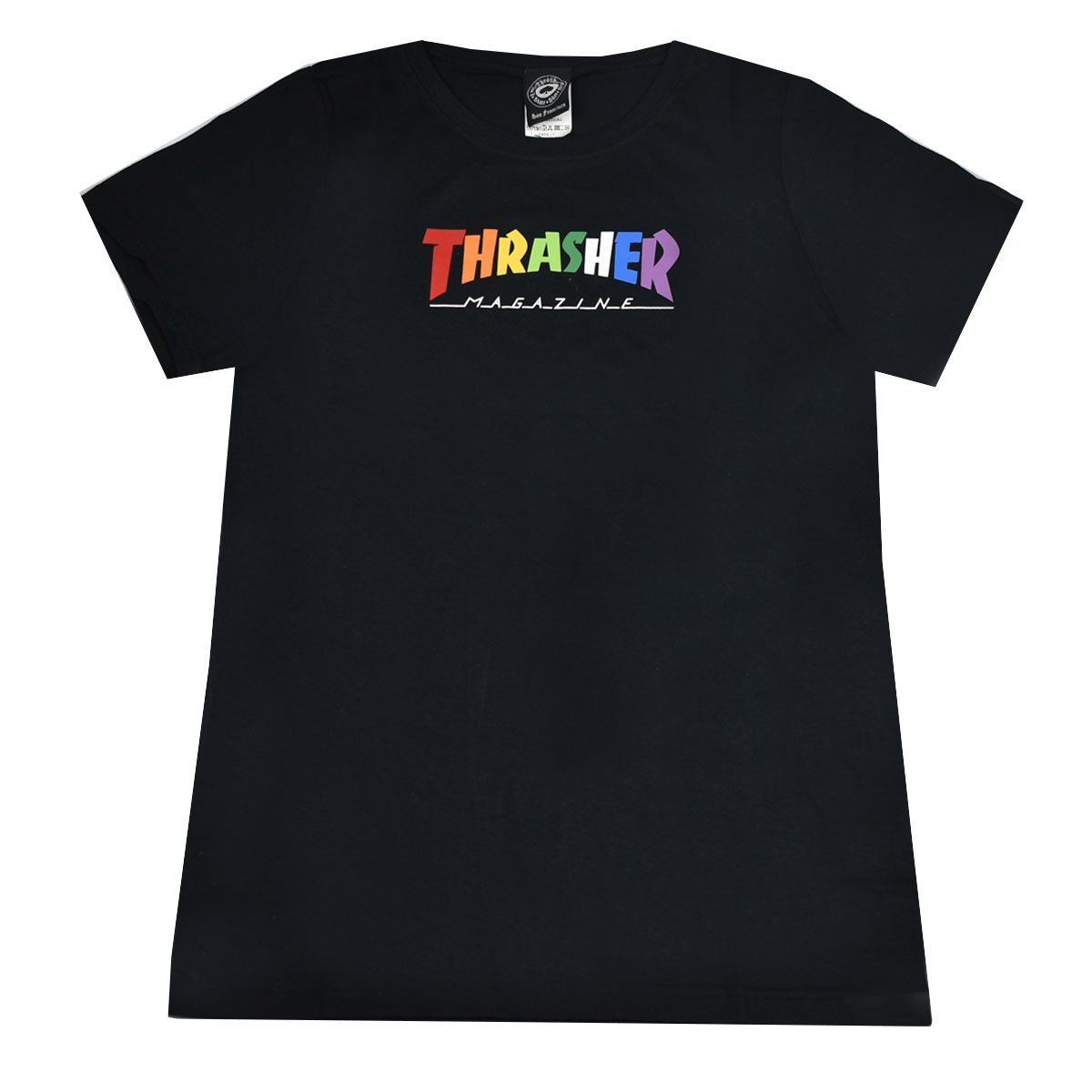 Camiseta Thrasher Feminina Rainbow Mag Black