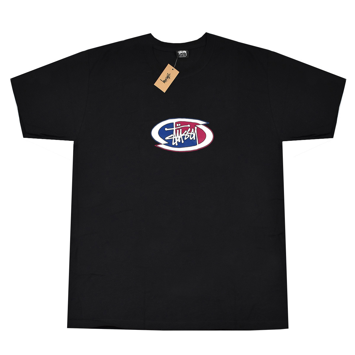 Camiseta Stussy Split Oval Black