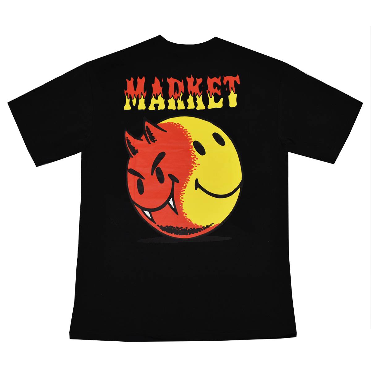Camiseta Market Smiley Good vs Evil Black