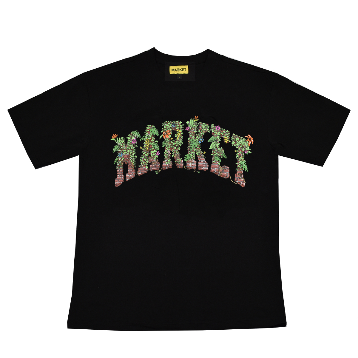 Camiseta Market Hawaiian Garden Black