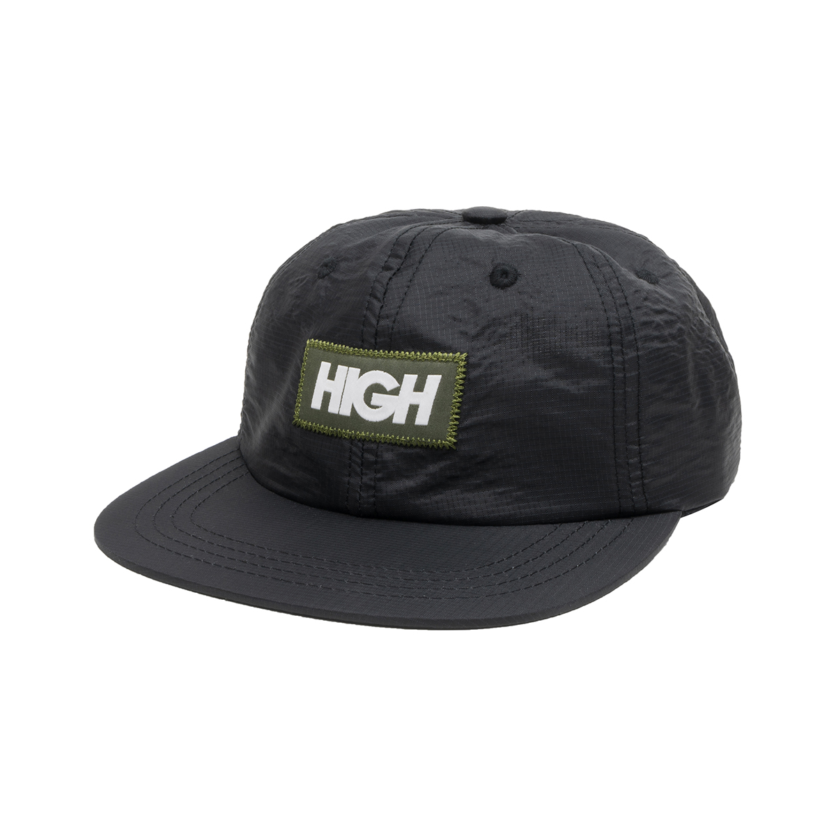 Bone HIGH 6 Panel Logo Black - Hipnoise Streetwear