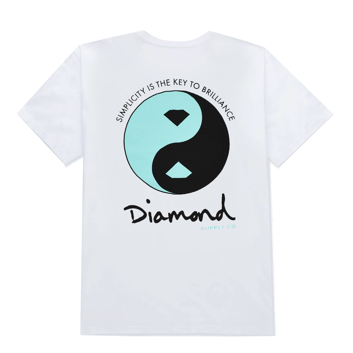 Camiseta Diamond Yin Yang (White)