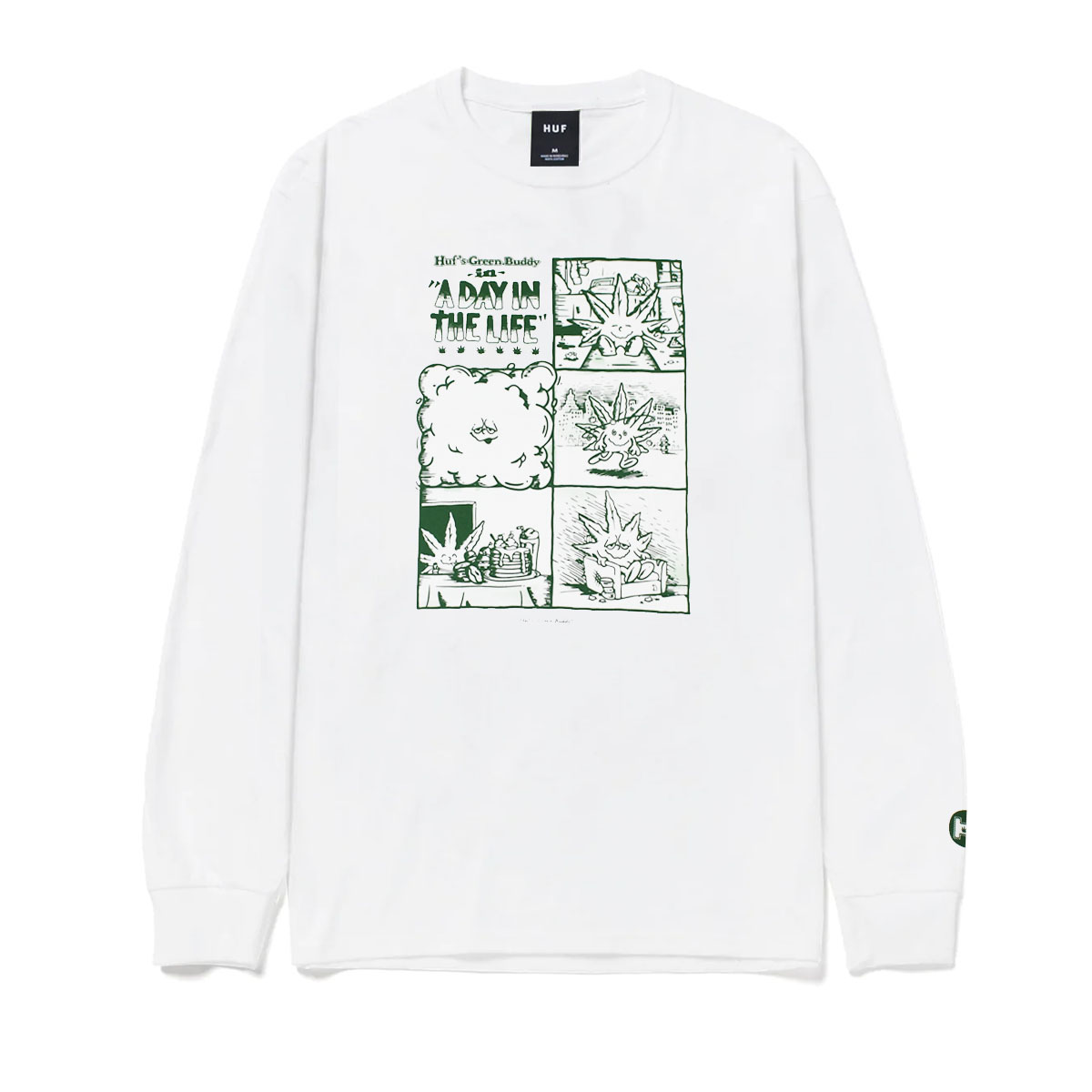 Camiseta Huf Day In The Life LS (White)