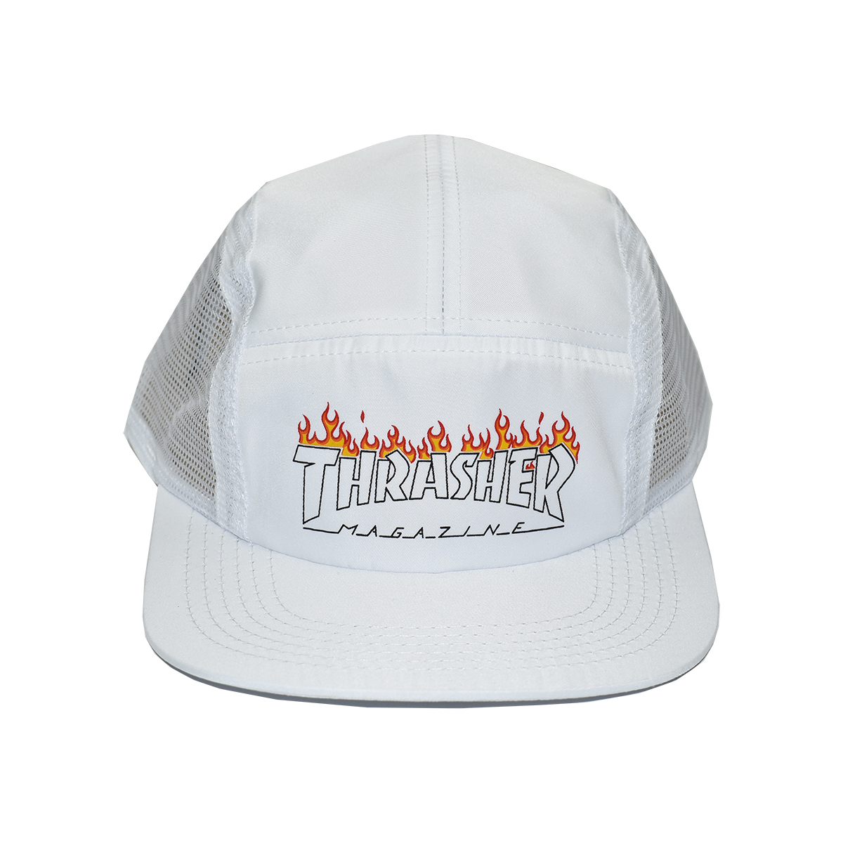 Bone Thrasher Scorched Outline Five Panel (White)