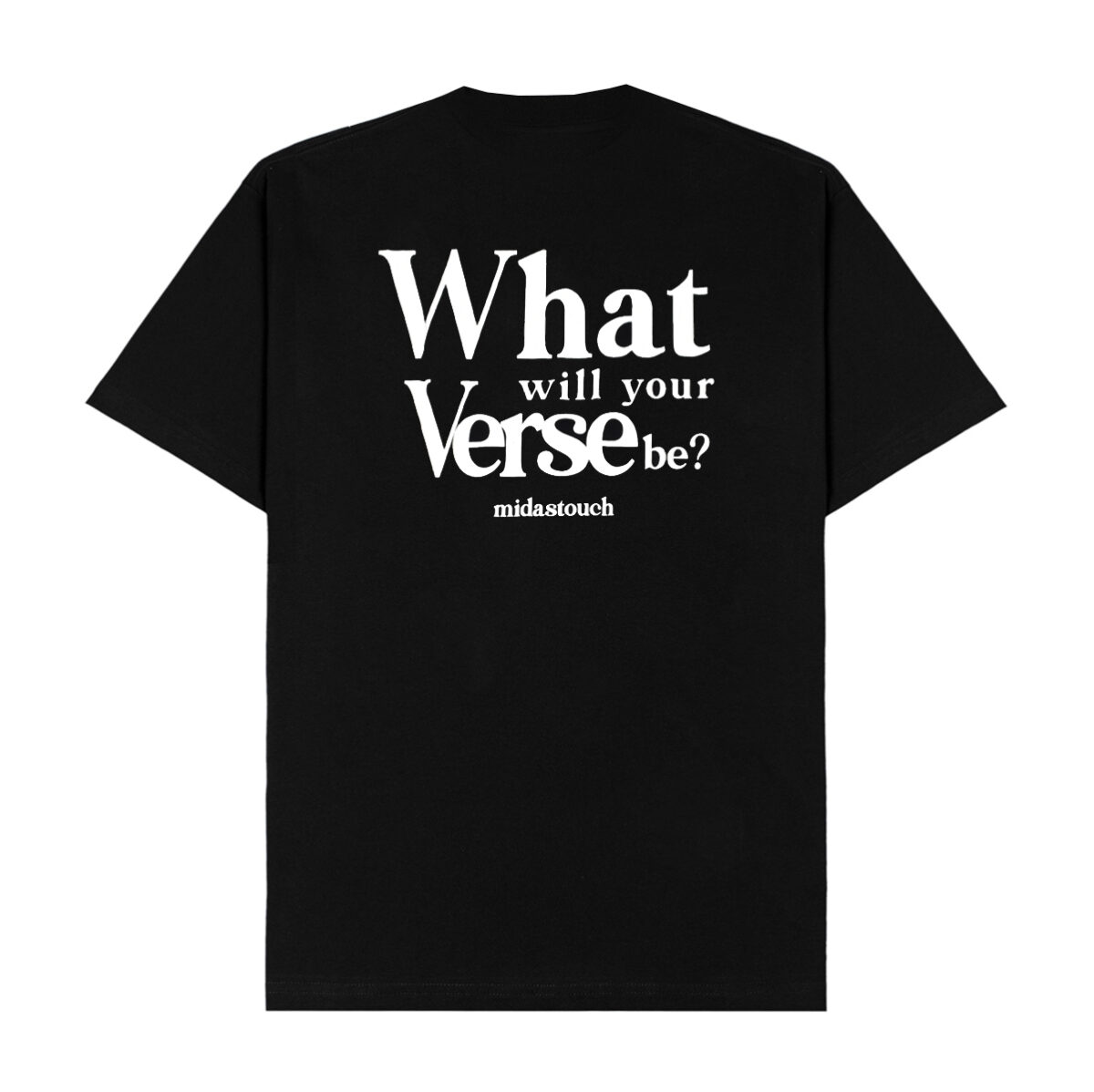 Camiseta Midas Touch Writing Oversized (Black)