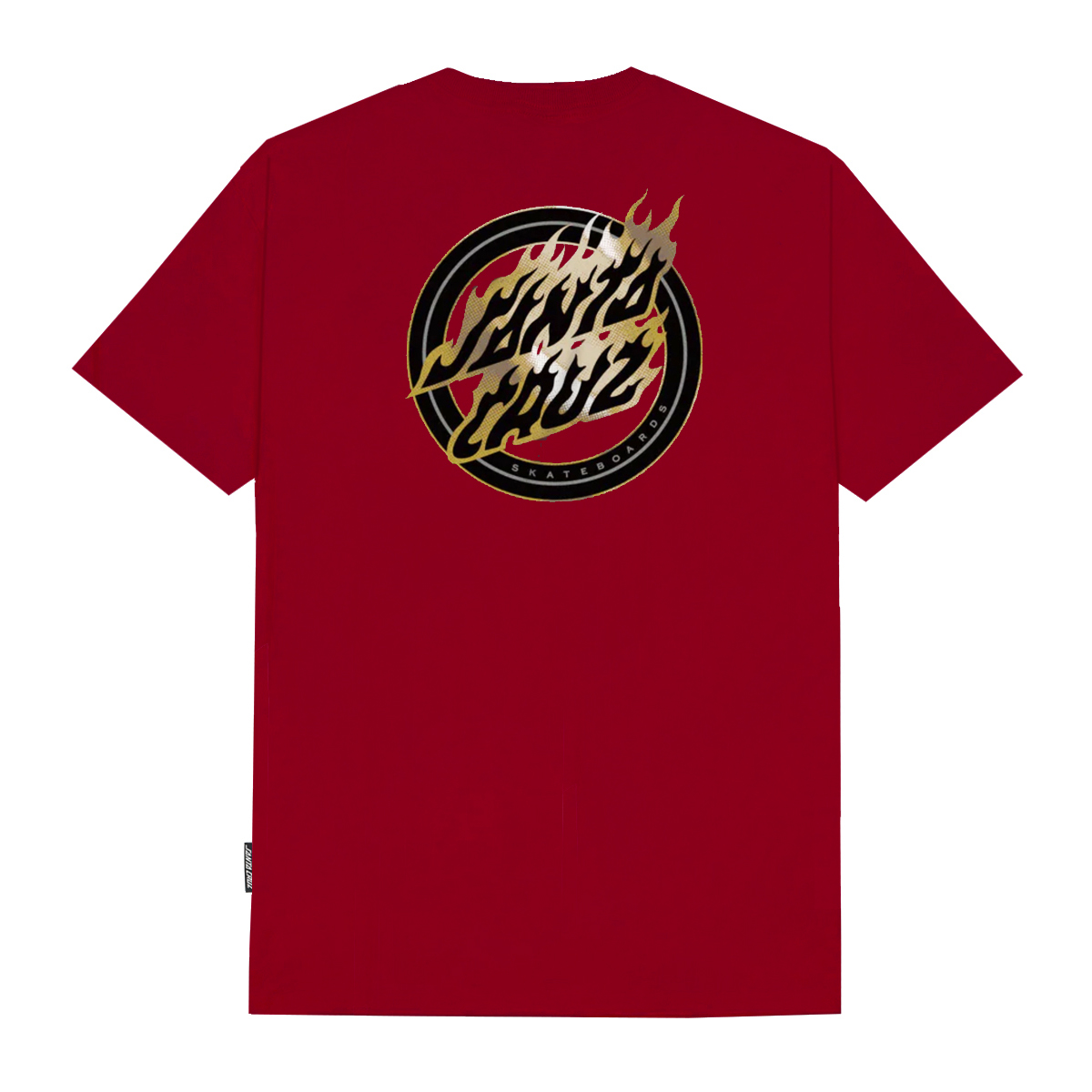 Camiseta Santa Cruz Holo Flame Dot (Red)