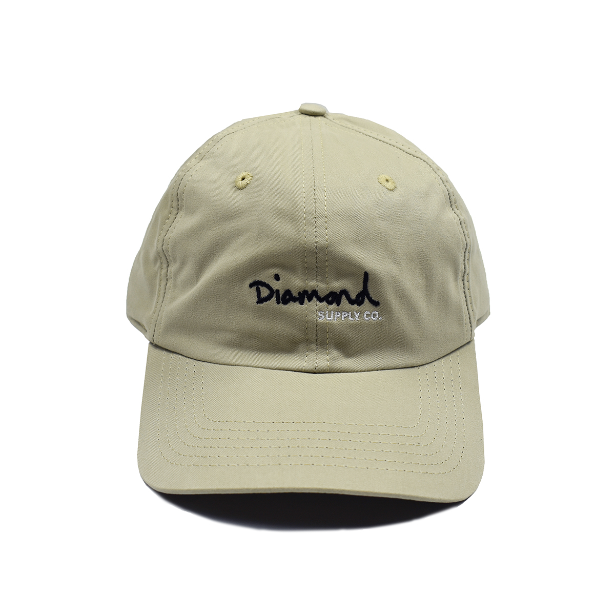 Bone Diamond OG Script Dad Hat (Sand)