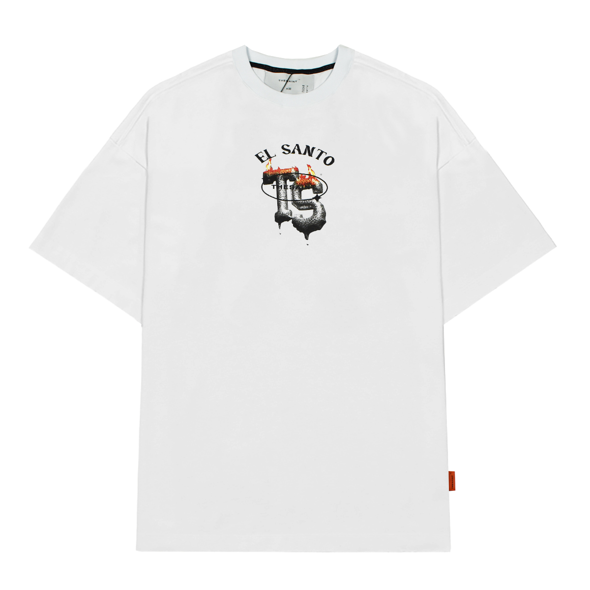 Camiseta TheSaint Oversized El Santo Fuego (White)