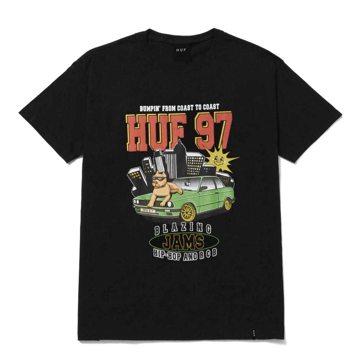 Camiseta Huf Blazing Jams (Black)