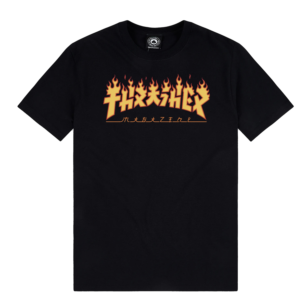 Camiseta Thrasher Godzilla Flame (Black)