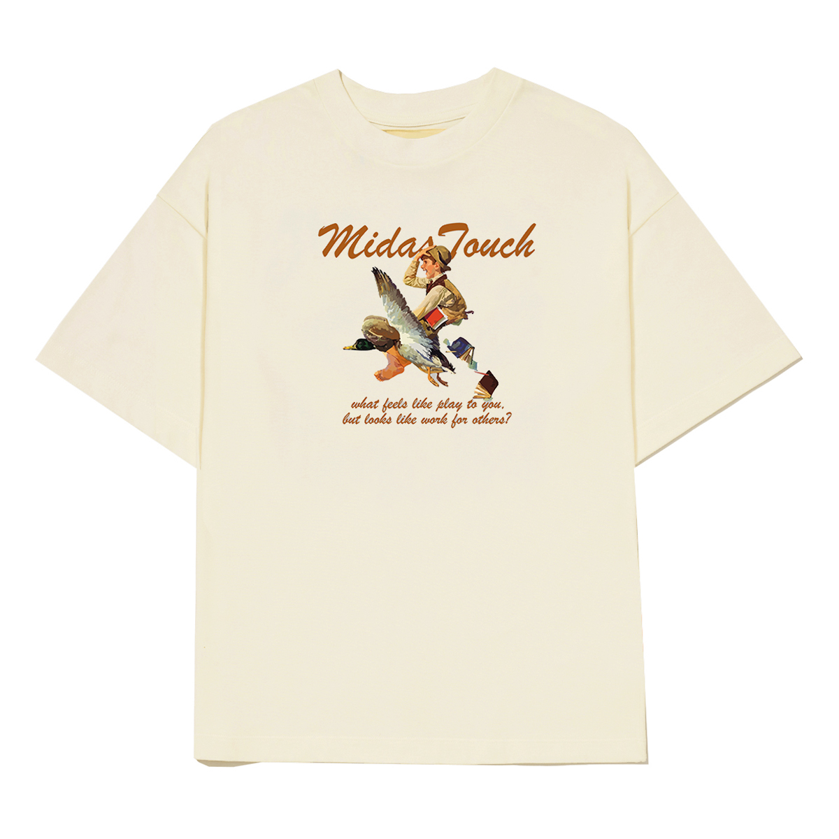 Camiseta Midas Touch Duck Oversized (Off White)